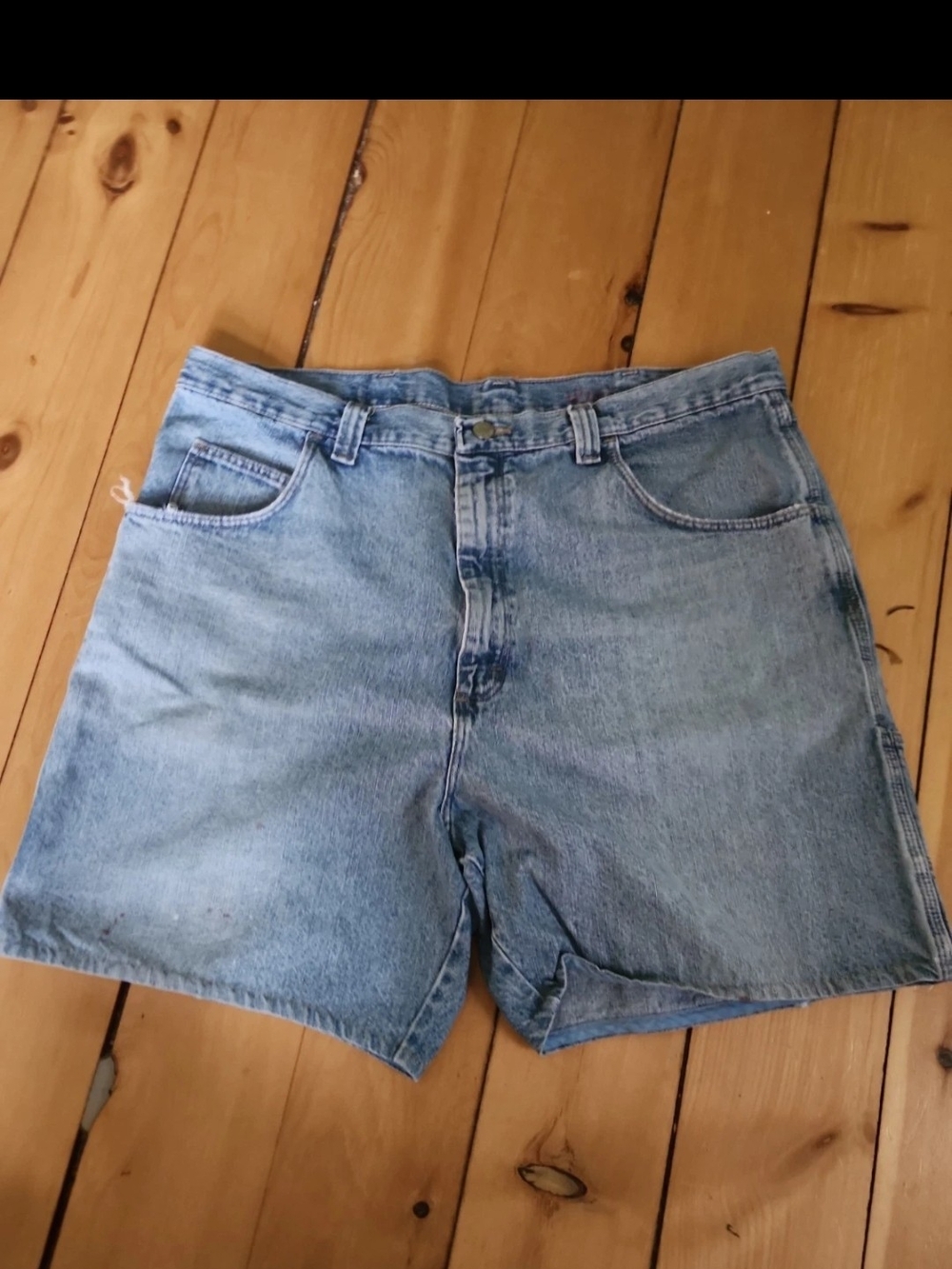 Wrangler Light Blue Relaxed Fit Denim Shorts